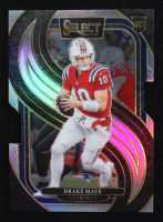 Drake Maye 2024 Select Prizm Silver Die Cut #113 RC at PristineAuction.com