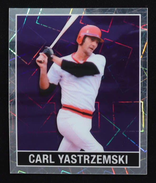 Carl Yastrzemski 2025 Leaf 15th Anniversary Purple Lazer Holo #48B26 #6/7 at PristineAuction.com Carl Yastrzemski 2025 Leaf 15th Anniversary Purple Lazer Holo #48B26 #6/7 at PristineAuction.com