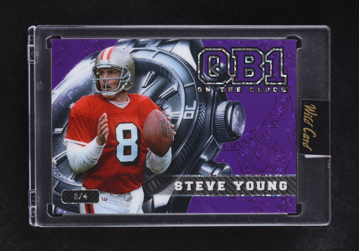 Steve Young 2024 Wild Card QB 1 On The Clock #OCW-PL-SY2  #2/4 at PristineAuction.com Steve Young 2024 Wild Card QB 1 On The Clock #OCW-PL-SY2  #2/4 at PristineAuction.com