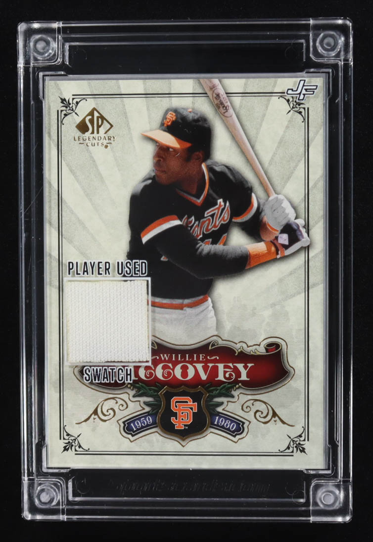 Willie McCovey 2022 Jersey Fusion Game-Used Swatch #WMC08 at PristineAuction.com Willie McCovey 2022 Jersey Fusion Game-Used Swatch #WMC08 at PristineAuction.com