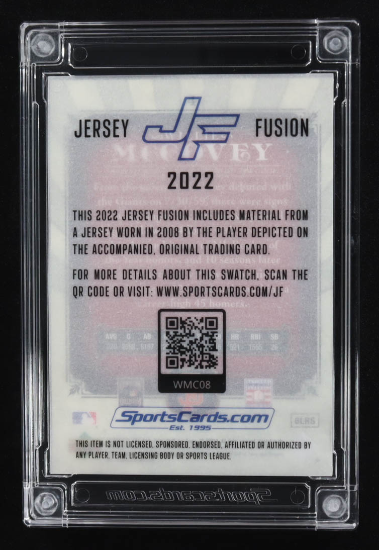 Willie McCovey 2022 Jersey Fusion Game-Used Swatch #WMC08 at PristineAuction.com Willie McCovey 2022 Jersey Fusion Game-Used Swatch #WMC08 at PristineAuction.com