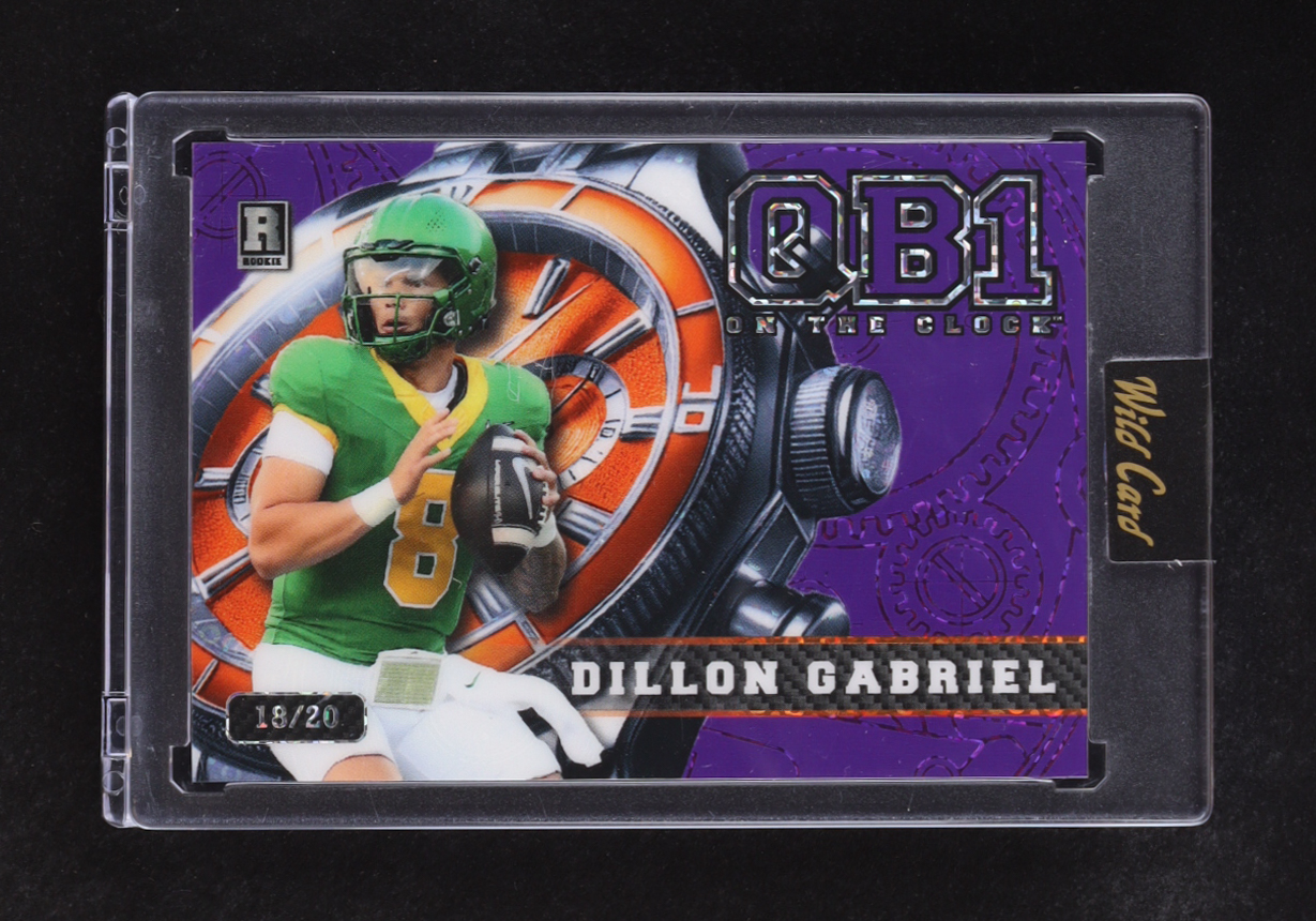 Dillion Gabriel 2024 Wild Card QB 1 On The Clock #OCW-PL-DG1 RC #18/20 at PristineAuction.com Dillion Gabriel 2024 Wild Card QB 1 On The Clock #OCW-PL-DG1 RC #18/20 at PristineAuction.com