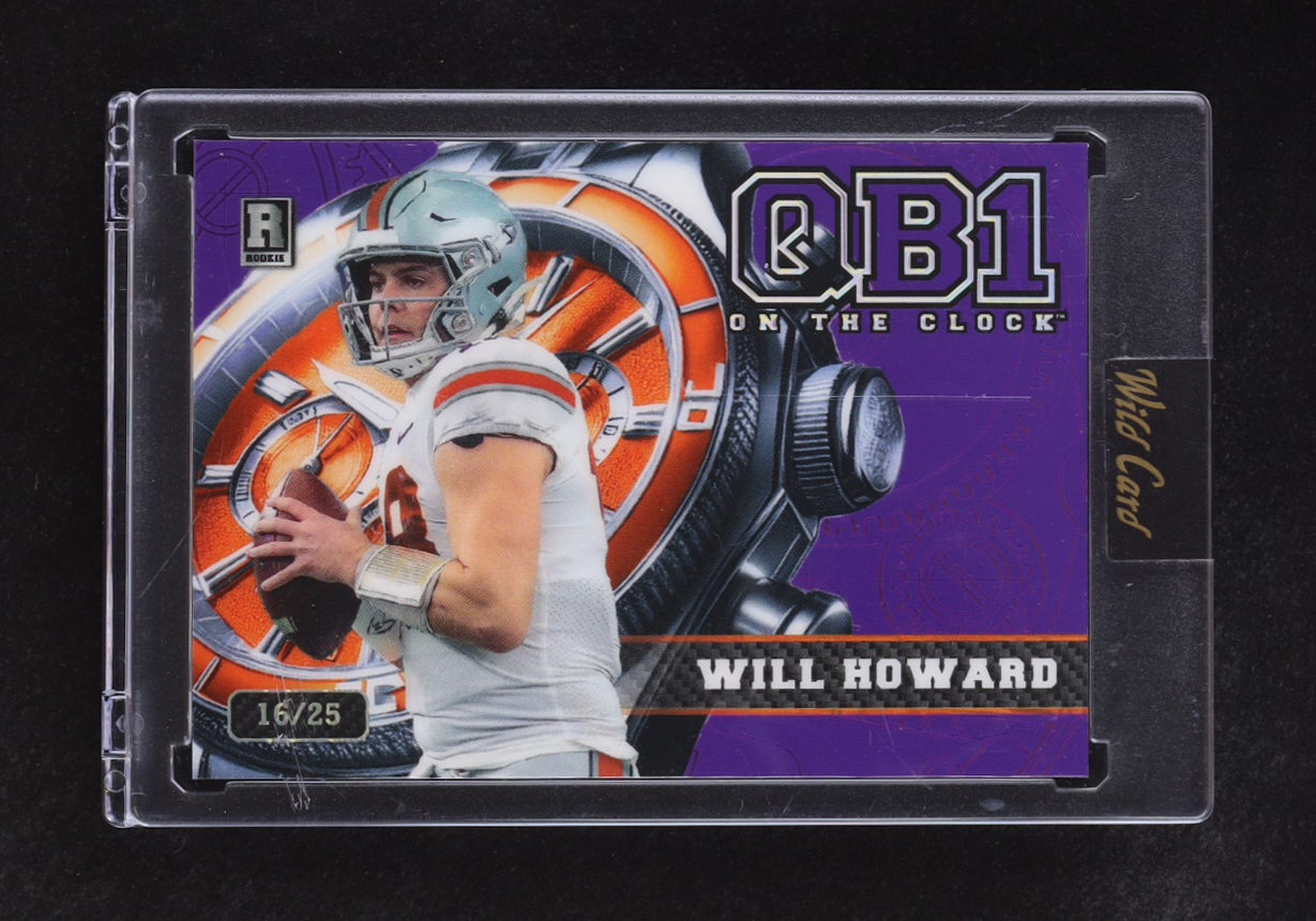 Will Howard 2024 Wild Card QB 1 On The Clock #OCW-PL-WH2 RC #16/25 at PristineAuction.com Will Howard 2024 Wild Card QB 1 On The Clock #OCW-PL-WH2 RC #16/25 at PristineAuction.com