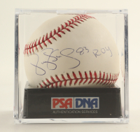 Darryl Strawberry Signed OML Baseball Inscribed "83 R.O.Y." (PSA 9) at PristineAuction.com
