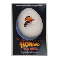 Ed Gale Signed "Howard the Duck" 12x18 Poster Inscribed "As Howard T. Duck" (ACOA) at PristineAuction.com