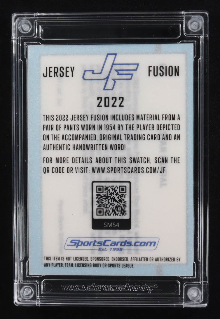 Stan Musial 2022 Jersey Fusion Game-Used Swatch and Authentic Hand Written Word #SM54 at PristineAuction.com Stan Musial 2022 Jersey Fusion Game-Used Swatch and Authentic Hand Written Word #SM54 at PristineAuction.com