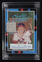 Stan Musial 2022 Jersey Fusion Game-Used Swatch and Authentic Hand Written Word #SM54 at PristineAuction.com
