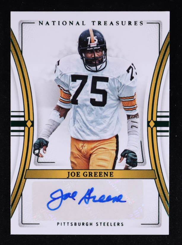 Joe Greene 2023 Panini National Treasures Signatures Emerald #80 #2/5 at PristineAuction.com Joe Greene 2023 Panini National Treasures Signatures Emerald #80 #2/5 at PristineAuction.com