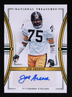 Joe Greene 2023 Panini National Treasures Signatures Emerald #80 #2/5 at PristineAuction.com