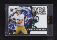 Riley Leonard 2024 Wild Card QB 1 On The Clock #OCW-WH-RL RC #1/3 at PristineAuction.com