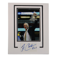 Jim Calhoun Signed Uconn Huskies Custom Matted Cut Display (ACOA) at PristineAuction.com