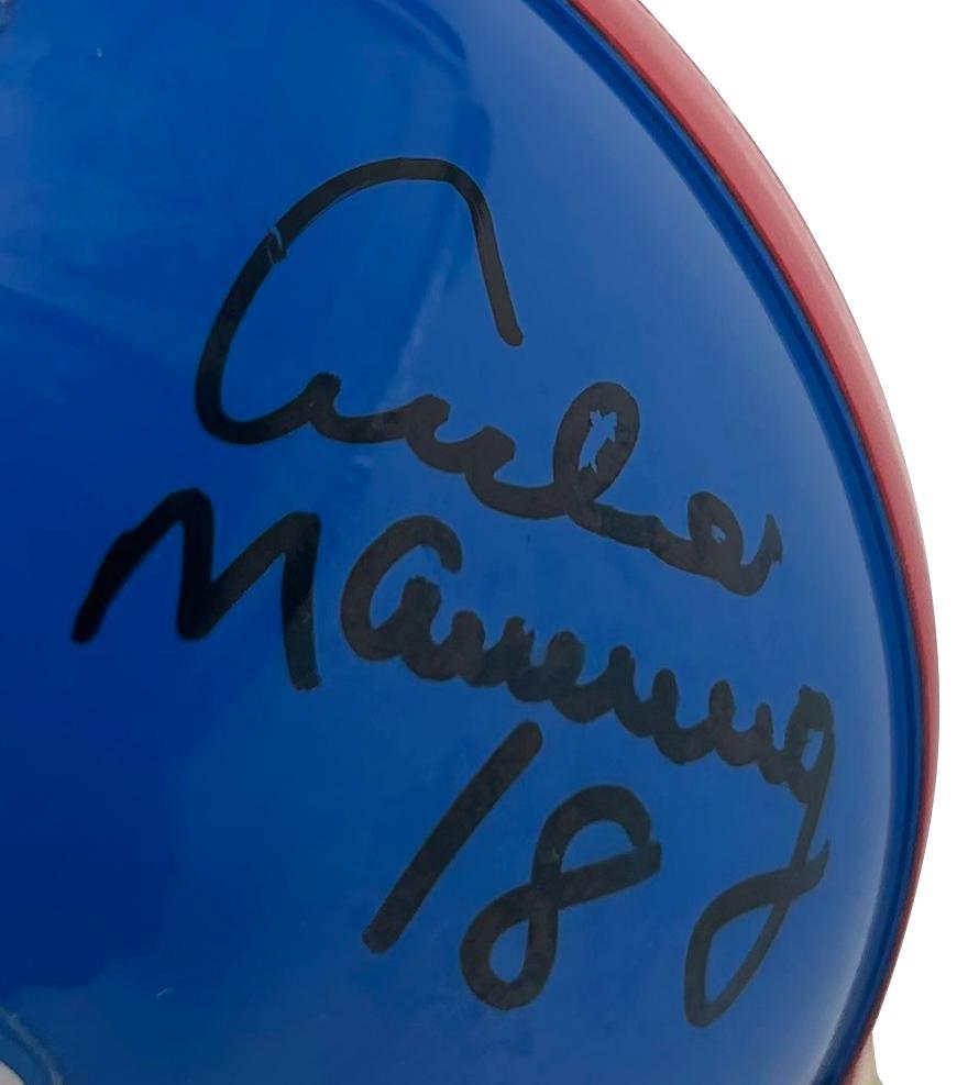 Archie Manning Signed Ole Miss Rebels Mini Helmet with Display Case (Beckett) at PristineAuction.com Archie Manning Signed Ole Miss Rebels Mini Helmet with Display Case (Beckett) at PristineAuction.com