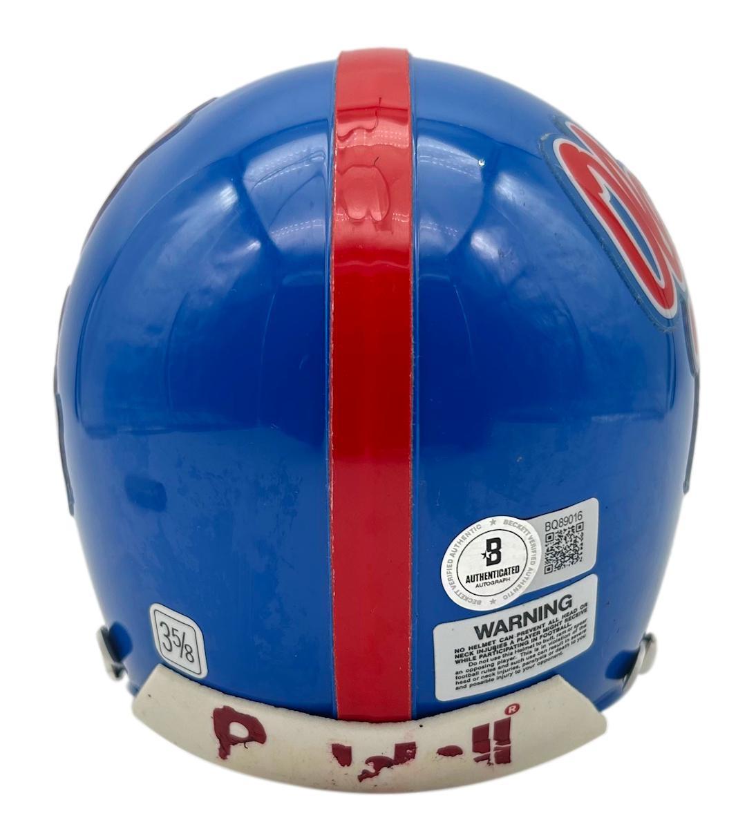 Archie Manning Signed Ole Miss Rebels Mini Helmet with Display Case (Beckett) at PristineAuction.com Archie Manning Signed Ole Miss Rebels Mini Helmet with Display Case (Beckett) at PristineAuction.com