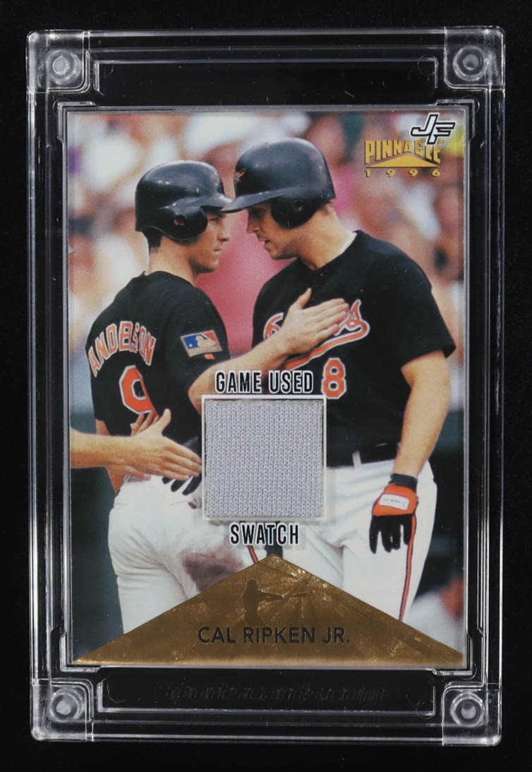 Cal Ripken Jr. 2022 Jersey Fusion Game-Used Swatch #CRJ99J at PristineAuction.com Cal Ripken Jr. 2022 Jersey Fusion Game-Used Swatch #CRJ99J at PristineAuction.com