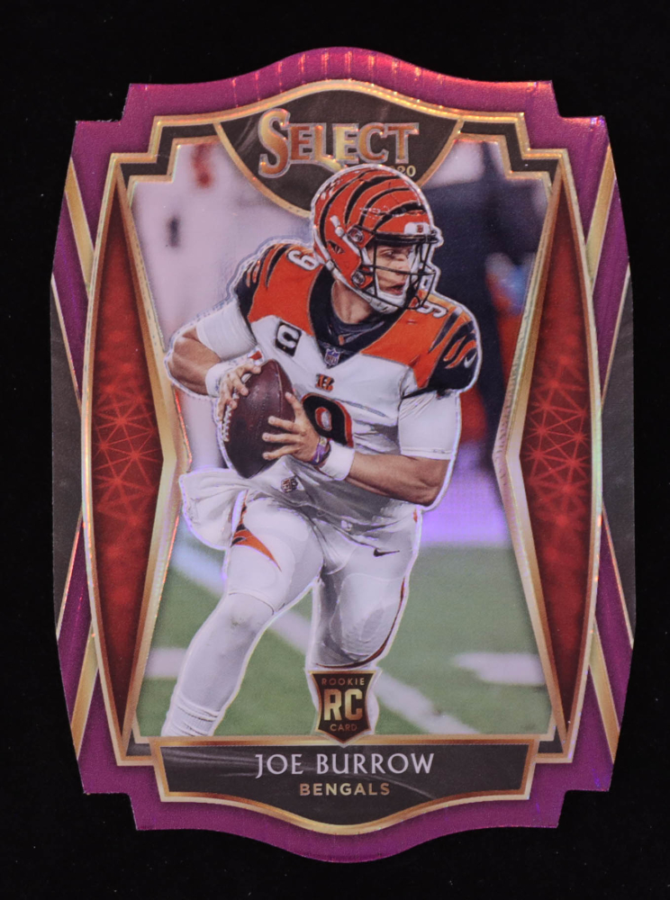 Joe Burrow 2020 Select Prizm Purple Die Cut #146 RC