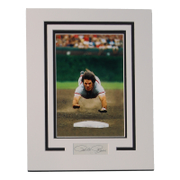 Pete Rose Signed Cincinnati Reds Custom Matted Cut Display (ACOA) at PristineAuction.com