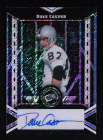 Dave Casper 2024 Leaf Press Pass Blue Shimmer Autograph #PPADC2 #4/20 at PristineAuction.com