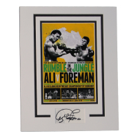 George Foreman Signed Custom Matted Cut Display (ACOA) at PristineAuction.com