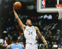 Giannis Antetokounmpo Signed Bucks 11x14 Photo (JSA) at PristineAuction.com
