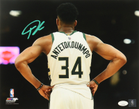 Giannis Antetokounmpo Signed Bucks 11x14 Photo (JSA) at PristineAuction.com