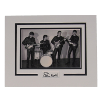 Pete Best Signed Cut Lithograph Display with Photo (ACOA) at PristineAuction.com