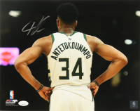 Giannis Antetokounmpo Signed Bucks 11x14 Photo (JSA) at PristineAuction.com