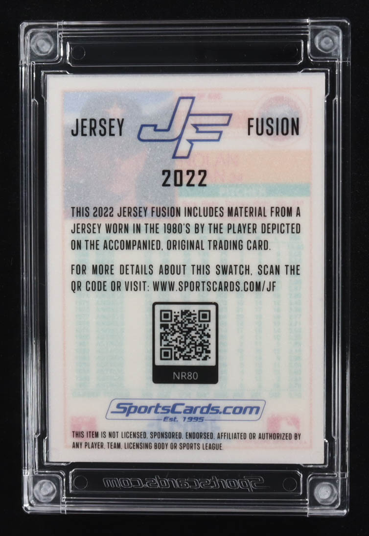 Nolan Ryan 2022 Jersey Fusion Game-Used Swatch #NR80 at PristineAuction.com Nolan Ryan 2022 Jersey Fusion Game-Used Swatch #NR80 at PristineAuction.com