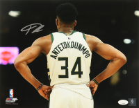 Giannis Antetokounmpo Signed Bucks 11x14 Photo (JSA) at PristineAuction.com