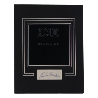 Brian Johnson Signed Cut Lithograph Display with Photo (ACOA) at PristineAuction.com