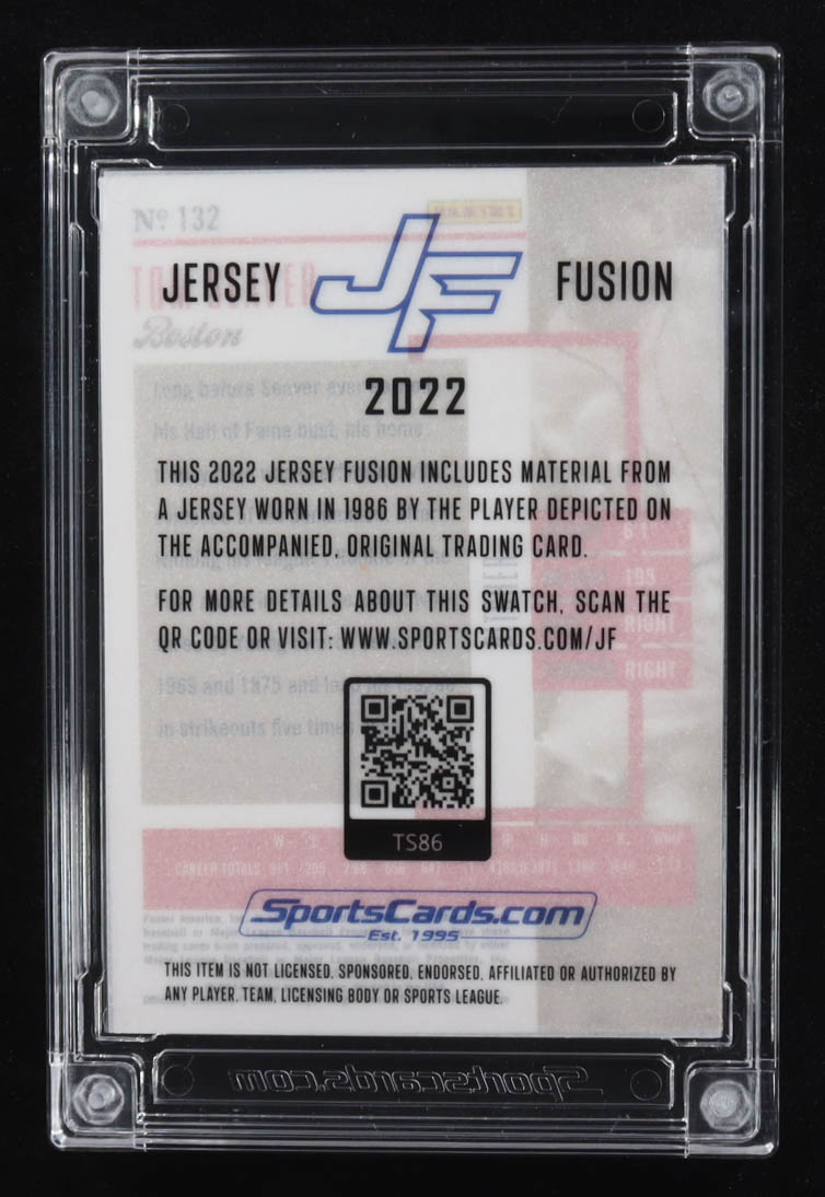 Tom Seaver 2022 Jersey Fusion Game-Used Swatch #TS86 at PristineAuction.com Tom Seaver 2022 Jersey Fusion Game-Used Swatch #TS86 at PristineAuction.com