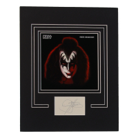 Gene Simmons Signed "KISS" Custom Matted Cut Display (ACOA) at PristineAuction.com