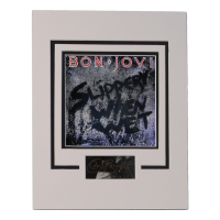 Jon Bon Jovi Signed "Bon Jovi" Custom Matted Cut Display (ACOA) at PristineAuction.com