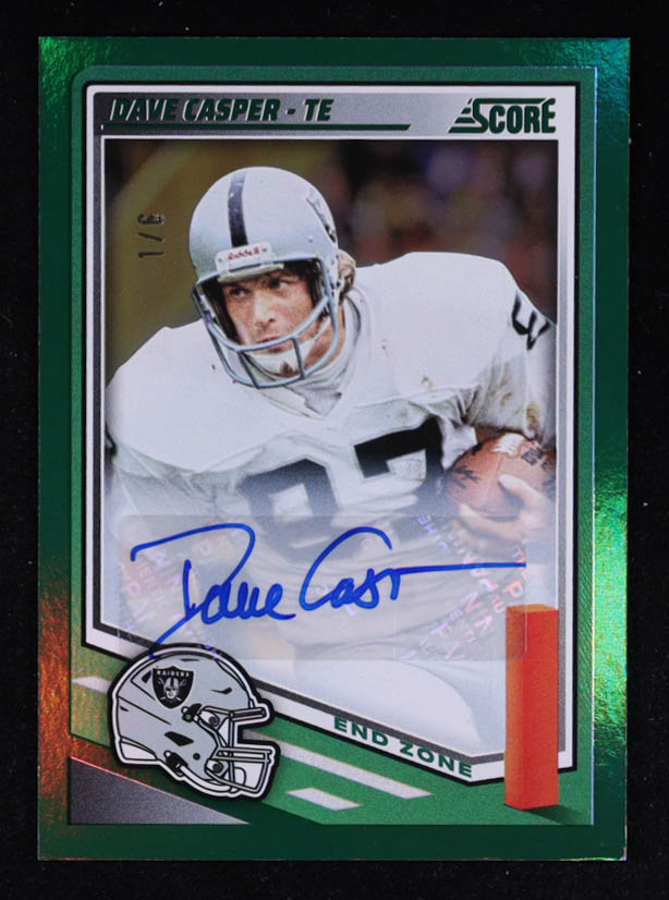 Dave Casper 2025 Score Signatures End Zone #83 #1/6 at PristineAuction.com Dave Casper 2025 Score Signatures End Zone #83 #1/6 at PristineAuction.com