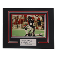 Deion Sanders Signed Falcons Custom Matted Cut Display (ACOA) at PristineAuction.com