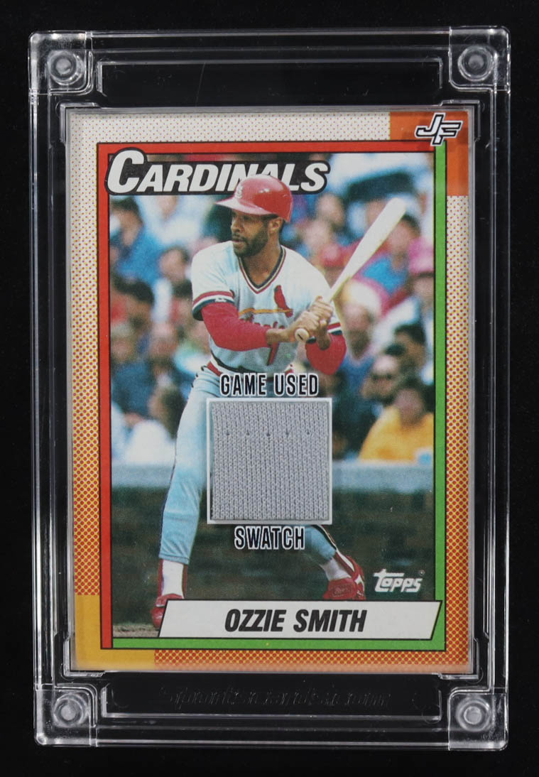 Ozzie Smith 2022 Jersey Fusion Game-Used Swatch #OS94 at PristineAuction.com Ozzie Smith 2022 Jersey Fusion Game-Used Swatch #OS94 at PristineAuction.com