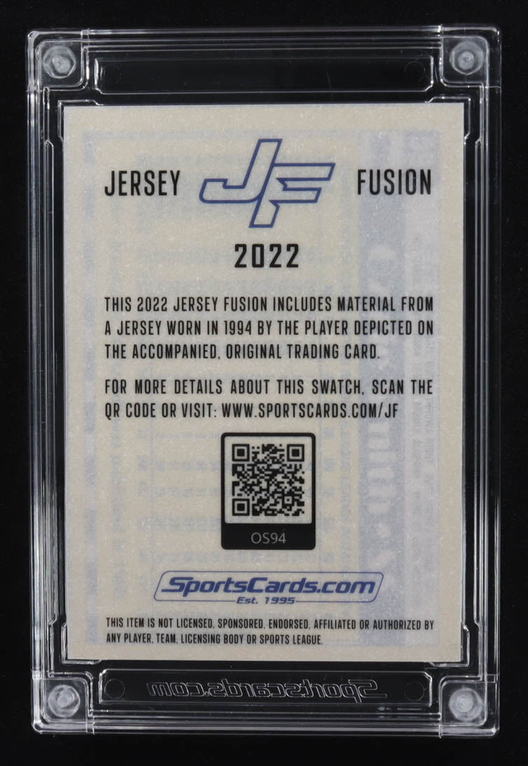 Ozzie Smith 2022 Jersey Fusion Game-Used Swatch #OS94 at PristineAuction.com Ozzie Smith 2022 Jersey Fusion Game-Used Swatch #OS94 at PristineAuction.com