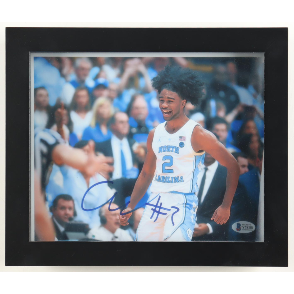 Coby White Signed North Carolina Tar Heels Custom Framed Photo (Beckett) at PristineAuction.com