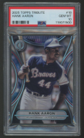Hank Aaron 2025 Topps Tribute #18 (PSA 10) at PristineAuction.com