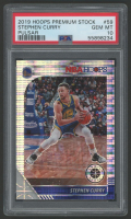 Stephen Curry 2019-20 Hoops Premium Stock Prizms Pulsar #59 (PSA 10) at PristineAuction.com