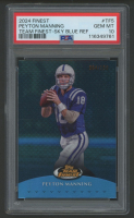 Peyton Manning 2024 Finest Sky Blue Refractor #TF5 #64/150 (PSA 10) at PristineAuction.com