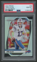 Josh Allen 2024 Panini Prizm Silver Prizm #28 (PSA 10) at PristineAuction.com