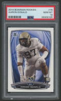 Aaron Donald 2014 Bowman Rookies #78 RC (PSA 10) at PristineAuction.com