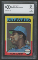 Hank Aaron 1975 Topps #660 (BCCG 8) at PristineAuction.com