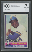 Hank Aaron 1976 Topps #550 (BCCG 9) at PristineAuction.com
