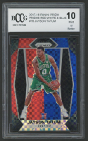 Jayson Tatum 2017-18 Panini Prizm Prizms Red White and Blue #16 (BCCG 10) at PristineAuction.com