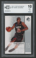 Kawhi Leonard 2011-12 SP Authentic #27 RC (BCCG 10) at PristineAuction.com