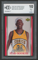 Kevin Durant 2007-08 Upper Deck Santa Hat Rookies #KD (BCCG 10) at PristineAuction.com