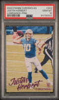 Justin Herbert 2020 Panini Luminance Chronicles Pink #203 RC (PSA 10) at PristineAuction.com