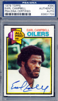 Earl Campbell Signed 1979 Topps #390 RC (PSA) at PristineAuction.com