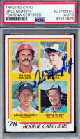 Dale Murphy Signed 1978 Topps #708 Rookie Catchers (PSA) at PristineAuction.com